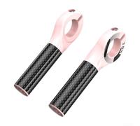 Lightweight Carbon Handlebar Extender 22.2mm Fit Pair | Fits standard 22.2mm bars, compatible with MTB and road bikes, easy install, for versatile color options(pink)