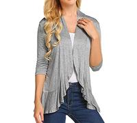 Lightweight cardigan women's summer thin short cardigan women's elegant sweater oversized knitted summer jacket casual knitted coat comfortable fine knit coat plain women's jackets long sleeve fine