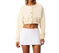 Lightweight Cardigans For Women Uk,Cozy Lightweight Cardigan For Early Fall Buttoned Short Jacket For Casual Wear And Outdoor Activities