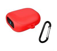 Lightweight Carry Pouch for Soundcore for liberty 5 Pro Green White | Black color option, snug fit design, button accessibility, charging port open, scratch protection layer(Red)