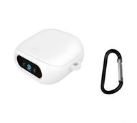 Lightweight Carry Pouch for Soundcore for liberty 5 Pro Green White | Black color option, snug fit design, button accessibility, charging port open, scratch protection layer(White)