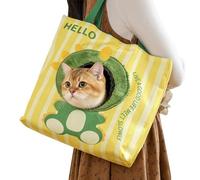 Lightweight Cat Carrier, Large Capacity Travel Bag, 15 Inch Bag with Breathable Mesh, Durable Pet Transport Accessory, Shoulder Carrier with Portable Design, Pet Travel Tool for Kitten Puppy Walking