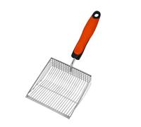 AWHAO Lightweight Cat Litter Sifter with Fast Sifting Functionality, Red Black, L