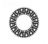 Lightweight Chain Disc 130BCD for Road and City Bikes | Fits 130BCD folding bikes, positive-negative teeth, smooth shifting, aluminum alloy, black finish(52T-Black)