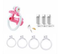 Lightweight Chastity Cage Plastic for Men, Cock Lock Device, Male BDSM Bondage Couples Intimate Play Accessory Belt Resin