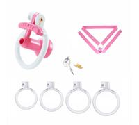 Lightweight Chastity Cage Plastic for Men, Cock Lock Device, Male BDSM Bondage Couples Intimate Play Accessory Belt Resin