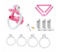 Lightweight Chastity Cage Plastic for Men, Cock Lock Device, Male BDSM Bondage Couples Intimate Play Accessory Belt Resin
