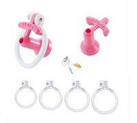 Lightweight Chastity Cage Plastic for Men, Cock Lock Device, Male BDSM Bondage Couples Intimate Play Accessory Belt Resin