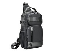 Lightweight Chest Sling Bag For Men, Adjustable Oxford Cloth Crosbody | Shoulder Bag With Multiple Pockets Waterproof For Hiking, Walking, Cycling, Commuting, Camping And Travel, Left-s