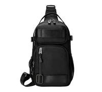 Lightweight Chest Sling Bag For Men, Adjustable Oxford Cloth Crosbody | Shoulder Bag With Multiple Pockets Waterproof For Hiking, Walking, Cycling, Commuting, Camping And Travel, Left-s