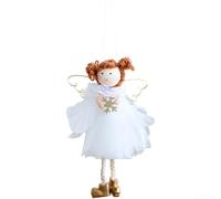 Lightweight Christmas Tree Angel Ornament with White Tulle for Hanging Decor at Festive Holiday Celebrations (B)