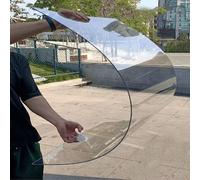 Lightweight Clear Acrylic Plastic Sheet Polycarbonate Roofing Sheet,Strong Impact and Shatterproof PC Full Transparent Durable Panel,All-Weather Outdoor Greenhouse Covering (1x2m(3.3x6.6ft))