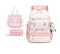 Lightweight Cloth Girls' Backpack for Elementary School Children,Durable canvas | Comfortable padded straps | Roomy main compartment | Easy-clean fabric | Ideal for daily school use