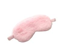 Lightweight Comfortable Sleep Mask Super Soft Adjustable Rabbit Plush Eye Masks for Sleeping Shift Work Naps for Men Women(Pink)