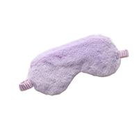 Lightweight Comfortable Sleep Mask Super Soft Adjustable Rabbit Plush Eye Masks for Sleeping Shift Work Naps for Men Women(Purple)