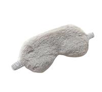 Lightweight Comfortable Sleep Mask Super Soft Adjustable Rabbit Plush Eye Masks for Sleeping Shift Work Naps for Men Women(Gray)