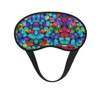 Lightweight Comfortable Sleeping Eye Mask for Travel Work Shift Sleep Naps - Colorful Butterfly Art Blackout Sleeping Eye Mask for Men Women Kids