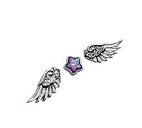 Lightweight Comfortable Star Angel Wing Studs Earrings Stylish Ear Accessories for Daily Wear Travel and Gifting Star Angel Wing Earrings