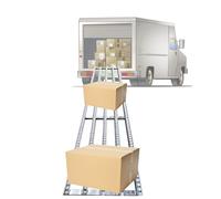 Lightweight Conveyor Table 0.5 x 7m Non Powered Folding Conveyor with ABS Plastic Rollers for Easy Carton Unloading in Warehouses and Factories