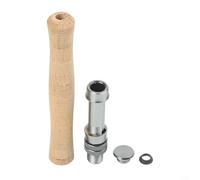 Lightweight Cork Fly Fishing Rod Handle, Grip with Reel Seat, 10mm ID Handle, 170-180mm Length, 15mm Reel Seat ID, DIY Rod Building Kit(2#)