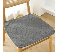 Lightweight Cotton Chair Cushions - Jacquard Non-Slip Seat Pad with Ties, Breathable Thin Office Dining Seat Cushion, Machine-Washable Computer Kitchen Chair Mat for All-Season Use (#12,45x45cm)