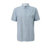 Lightweight Cotton Patterned Shirt with Chest Pocket s.Oliver Bleu S