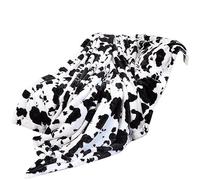 Lightweight Cow Print Blanket Plush Fleece Cute Printed Throw Soft Warm Cozy Flannel Black Blankets Plush Throw Bed Sofa