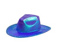 Lightweight Cowgirl Hat Woman Men Ladies Sequins Cowboy Hat Halloween Party Bonnet Men Windproof Cowgirl Hats Woman With Chin Strap With Chin Strap Hats Bachelorette Party Bride
