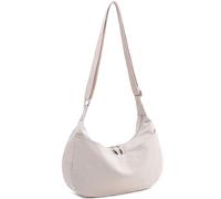 Lightweight Crescent Bag Nylon Crossbody Bags for Women Multi-Pocket Sling Hobo Luna Bag Women's Shoulder Handbag for Travel, A-off White