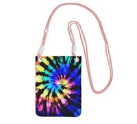 Lightweight Crossbody Cell Phone Purse for Women Girls, Exotic Tribe Tie Dye Style Small Sling Pouch, Hands-Free Compact Wallet Purse for Daily Shopping Travel, Water-Resistant Shoulder bag Organizer
