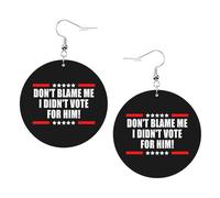 Lightweight Dangle Earring Don'T Blame Me I Didn'T Vote For Him Drop Leather Earrings Decorative Earring For Women for Ladies Girl Anniversary