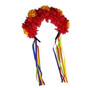 Lightweight Decorative Hair Ornament Flower Headwear Props with Realistic Marigold Design for Special Occasion Nonslip Hair Hoop