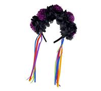Lightweight Decorative Hair Ornament Flower Headwear Props with Realistic Marigold Design for Special Occasion Nonslip Hair Hoop