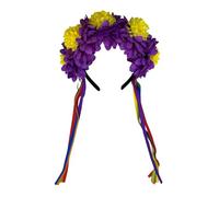 Lightweight Decorative Hair Ornament Flower Headwear Props with Realistic Marigold Design for Special Occasion Nonslip Hair Hoop