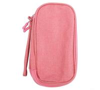 Lightweight Digital Organizer Bag for Managing Charging Cables Adapters Headphones Power Banks and Other Small Tech Gear (Pink)