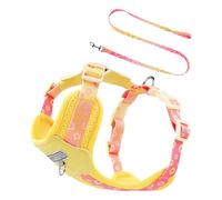 Lightweight Dog Harness, Puppy Harness, Breathable Escape-Proof Vest, Adjustable Collar, Ideal for Large Breed Disabled Pet Recovery Support Hiking Adventure, Yellow Color, 1 Piece