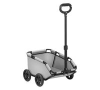Lightweight Dog Stroller - Foldable Pet Pram with Extendable Handle, Cushion Safety Leash, and Storage Bag for Travel and Outdoor Adventures