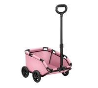 Lightweight Dog Stroller & Pram with Extendable Handle - Foldable Pet Wagon with Cushion Safety Leash & Storage Bag for Travel Outdoor Walks & Adventures
