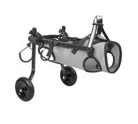 Lightweight Dog Wheelchair for Disabled Pets Adjustable Pet Cart Small Size Gray - Ideal Mobility Aid for Dogs with Limited Mobility Comfortable & Design