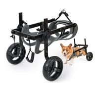 Lightweight Dog Wheelchair for Hind Legs - Adjustable Pet Mobility Cart with Wheels Support for Disabled Dogs Ideal for Leg Brace & Hip Support Enhance Pet Mobility