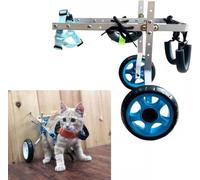 Lightweight Dog Wheelchair for Small Mum Bs le Support Scooter for Rear Leg li Perfect for Elderly or Did Dogs Adjustable(XS Size)