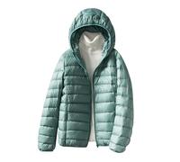 Lightweight Down Jacket Women Ladies Lightweight Puffer Jacket Womens Packable Hooded Puffer Coats Quilted Jackets for Women Padded Oversized Puffer Coat Women Ultralight Down Jacket Womens Green 4XL