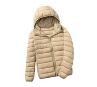 Lightweight Down Jacket Women Ladies Lightweight Puffer Jacket Womens Packable Hooded Puffer Coats Quilted Jackets for Women Padded Oversized Puffer Coat Women Ultralight Down Jacket Womens L