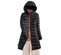 Lightweight Down Jacket Women Long Ladies Longline Lightweight Puffer Jacket Womens Packable Hooded Quilted Jackets Puffer Coats for Women Ultralight Down Jacket Ladies Oversized Puffer Coat Women
