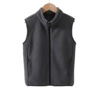Lightweight Down Vest Boys Girls Outdoor Quilted Vest with Hood Sleeveless Jacket Vest Winter Polar Fleece Outdoor Jacket Breathable Windproof Hiking Jacket 1-9 Years