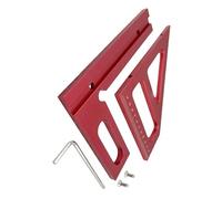 Lightweight Drafting Ruler with Not Slip Surfaces, Red | Aluminum Layout Tool for Accurate Measurement in Various Applications and Ergonomic Handling