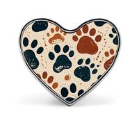 Lightweight Durable Metal Colorful Elephants Lapel Pin, Round Fashion Heart Badge for Shirts, Jackets, Hats