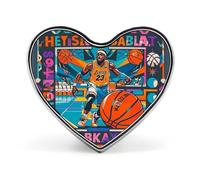 Lightweight Durable Metal Colorful Elephants Lapel Pin, Round Fashion Heart Badge for Shirts, Jackets, Hats