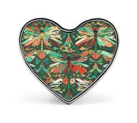 Lightweight Durable Metal Colorful Elephants Lapel Pin, Round Fashion Heart Badge for Shirts, Jackets, Hats