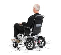 Lightweight Electric Wheelchair, Folding Power Wheelchair，Equipped with 12A Lithium Battery, 150kg Capacity Portable Mobility Scooter for Seniors and Disabled Indoor Outdoor Use（20km Range）